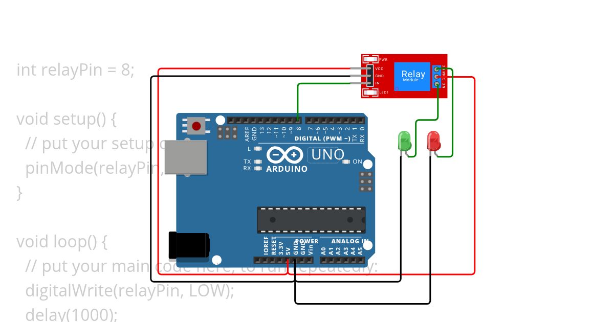 RelayLED_basic simulation