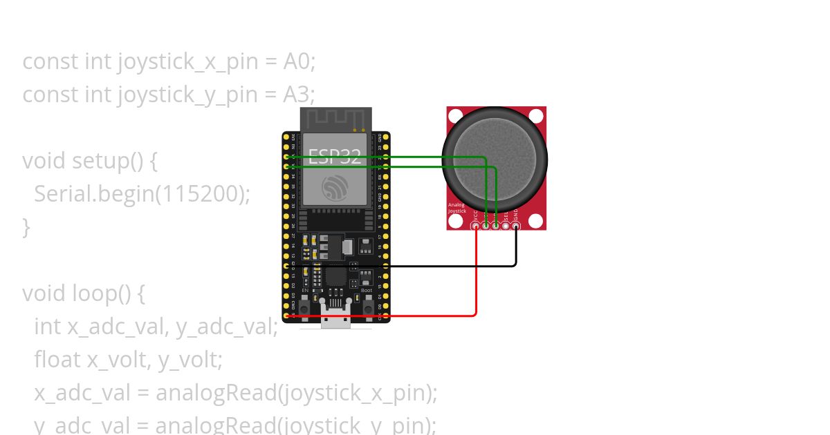 ESP32 JOYSTICK simulation