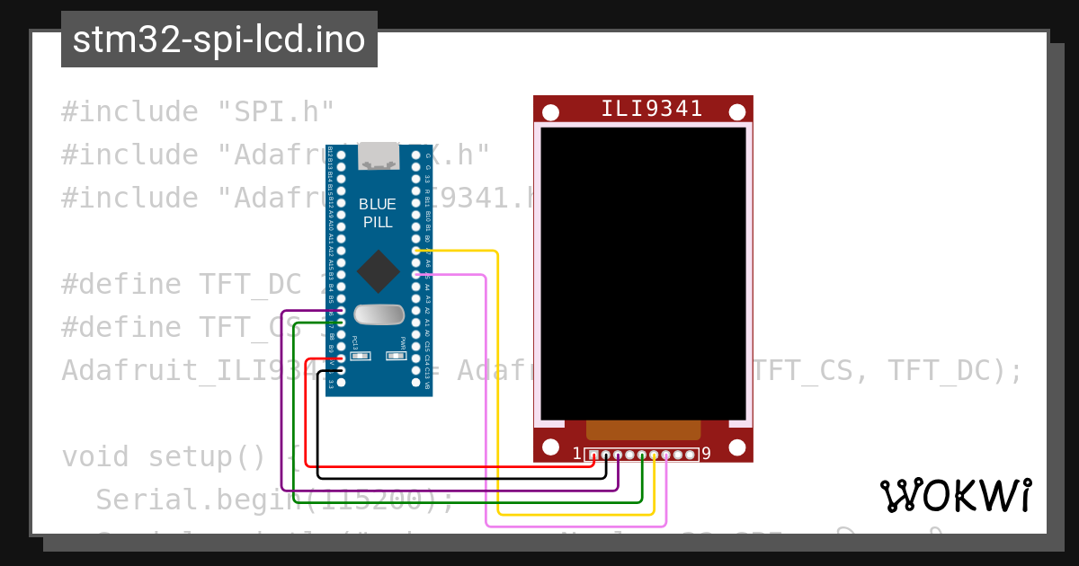 STM32 tft coloe gradient fullolor gradient on tft Copy (2) - Wokwi ...