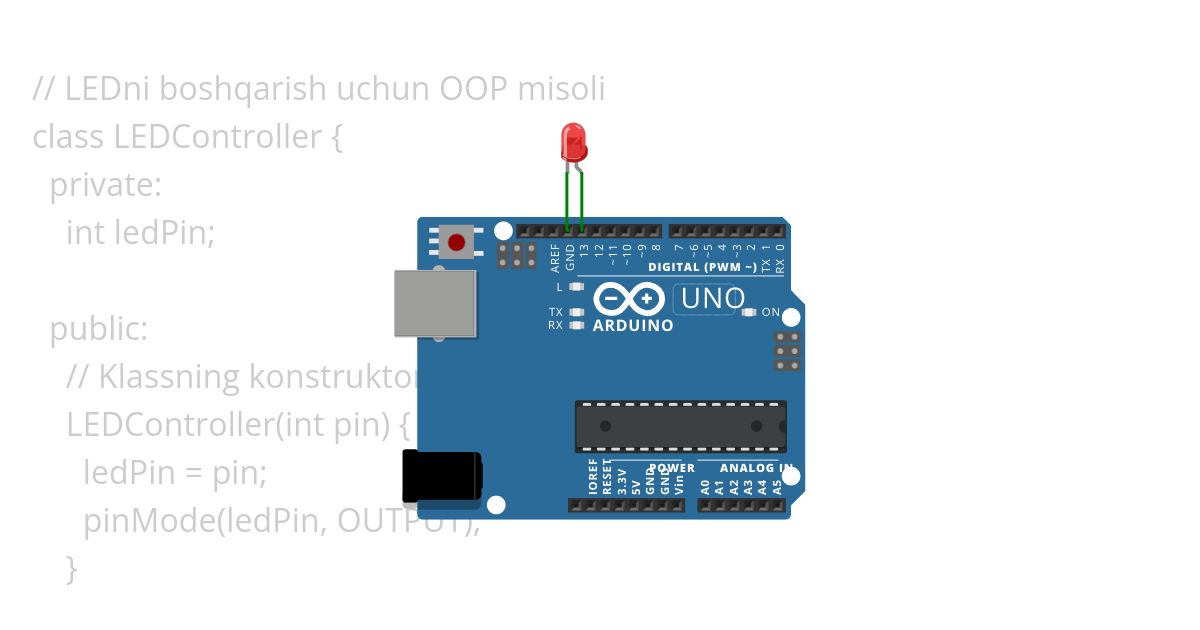 #83  Arduino IDE da OOP imkoniyatlaridan foydalanish Copy (2) simulation