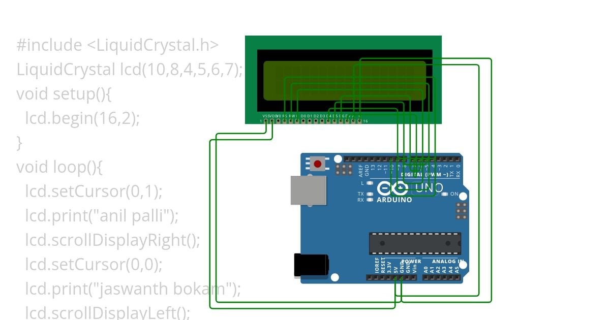 LCD simulation