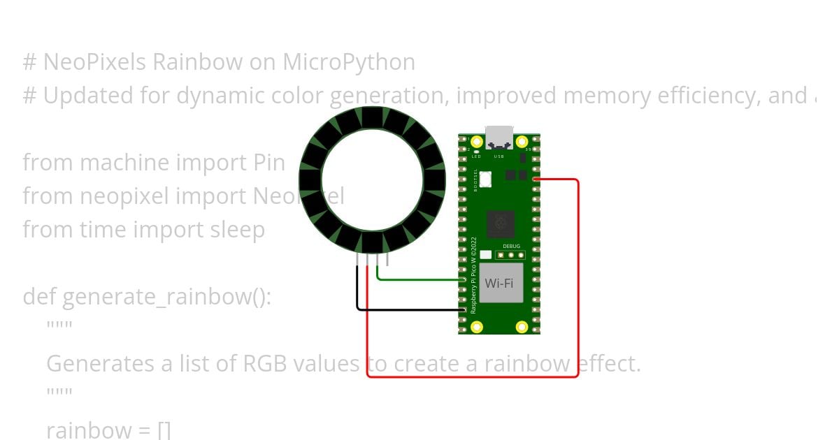 NeoPixel Ring simulation