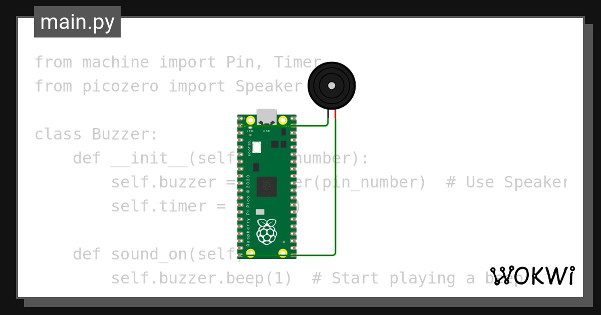Buzzer wokwi esp32 stm32 arduino simulator