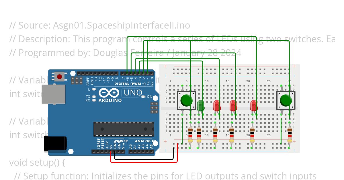 Lab 1 - Spaceship Interface simulation