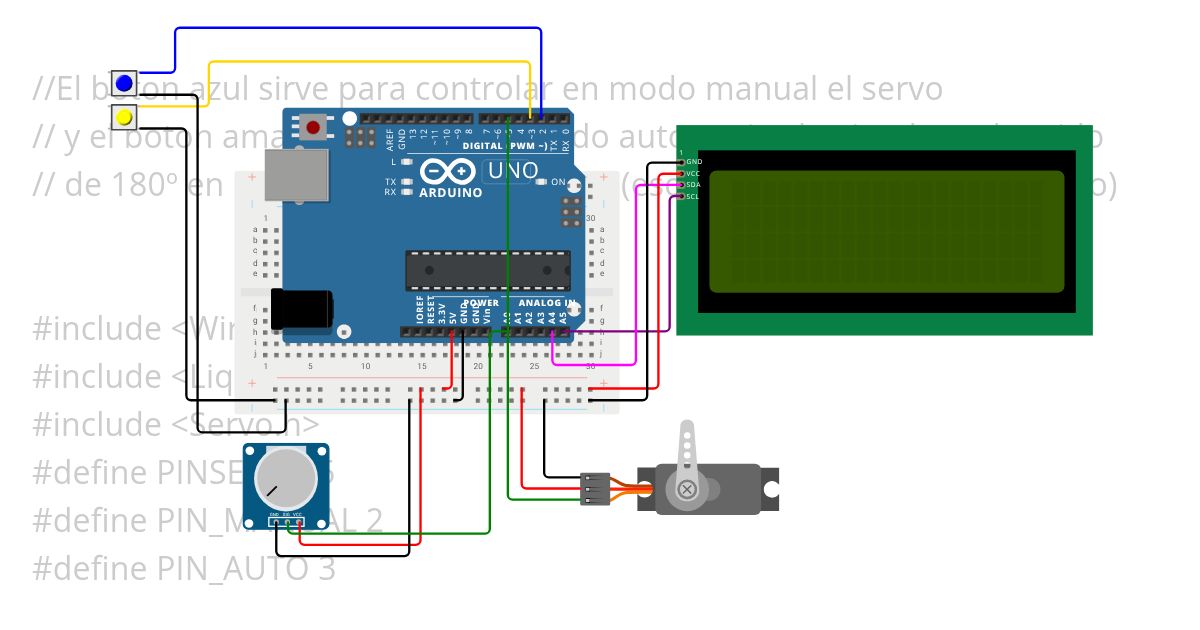 ServoControl con dos modos (ARDUINO UNO) simulation