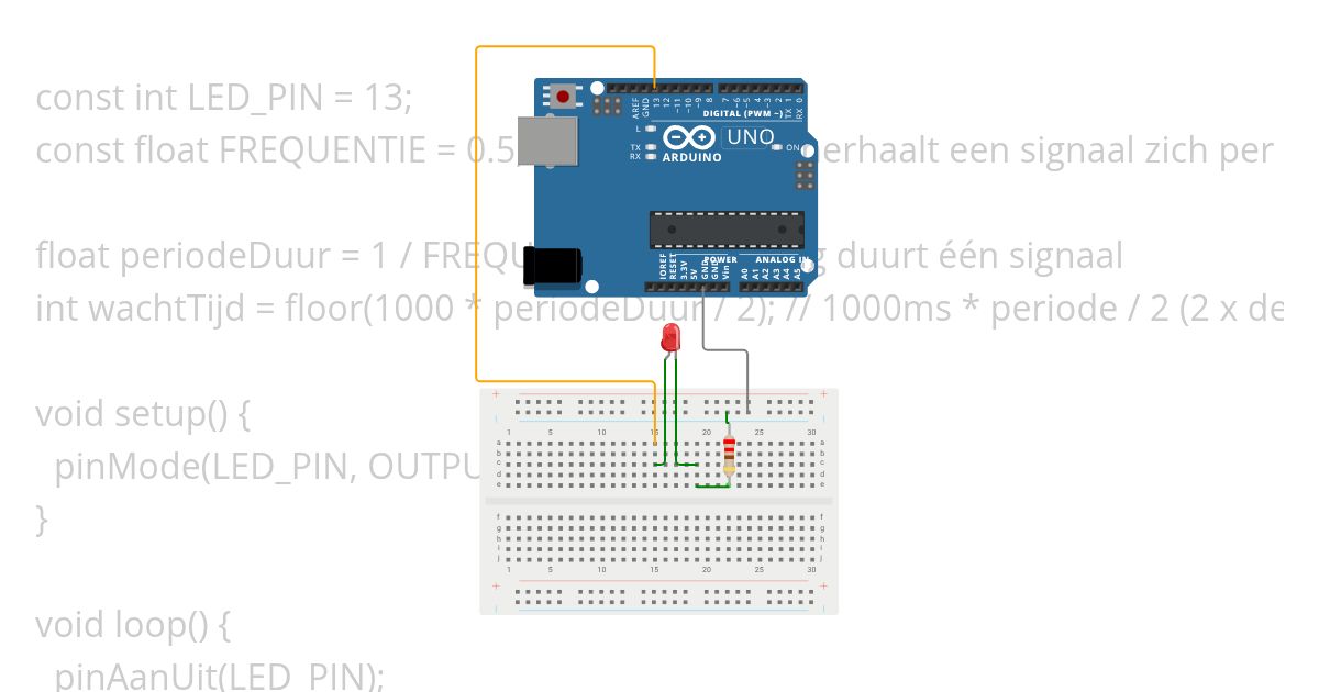 Les 1 - knipperende led simulation