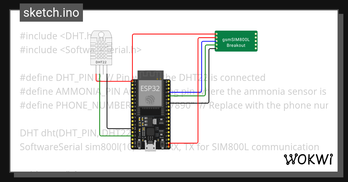 SENSOR - Wokwi ESP32, STM32, Arduino Simulator