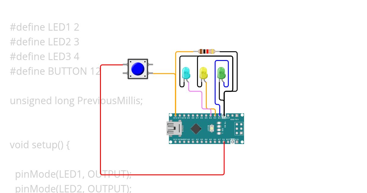 Leds + Millis simulation