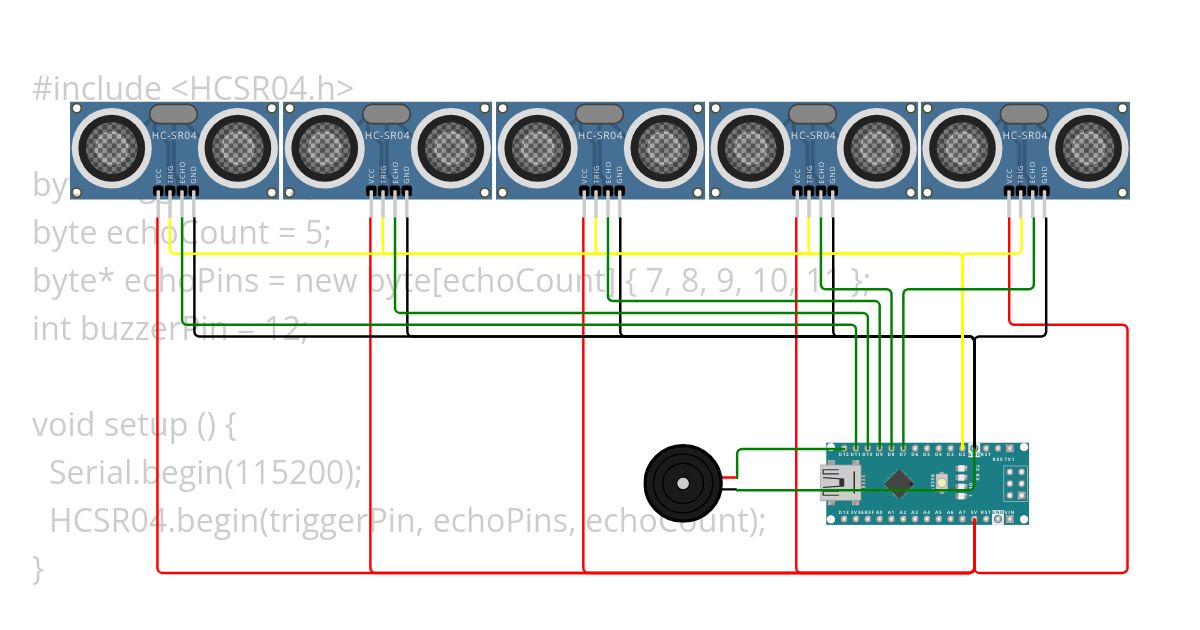 Sensor Jarak simulation