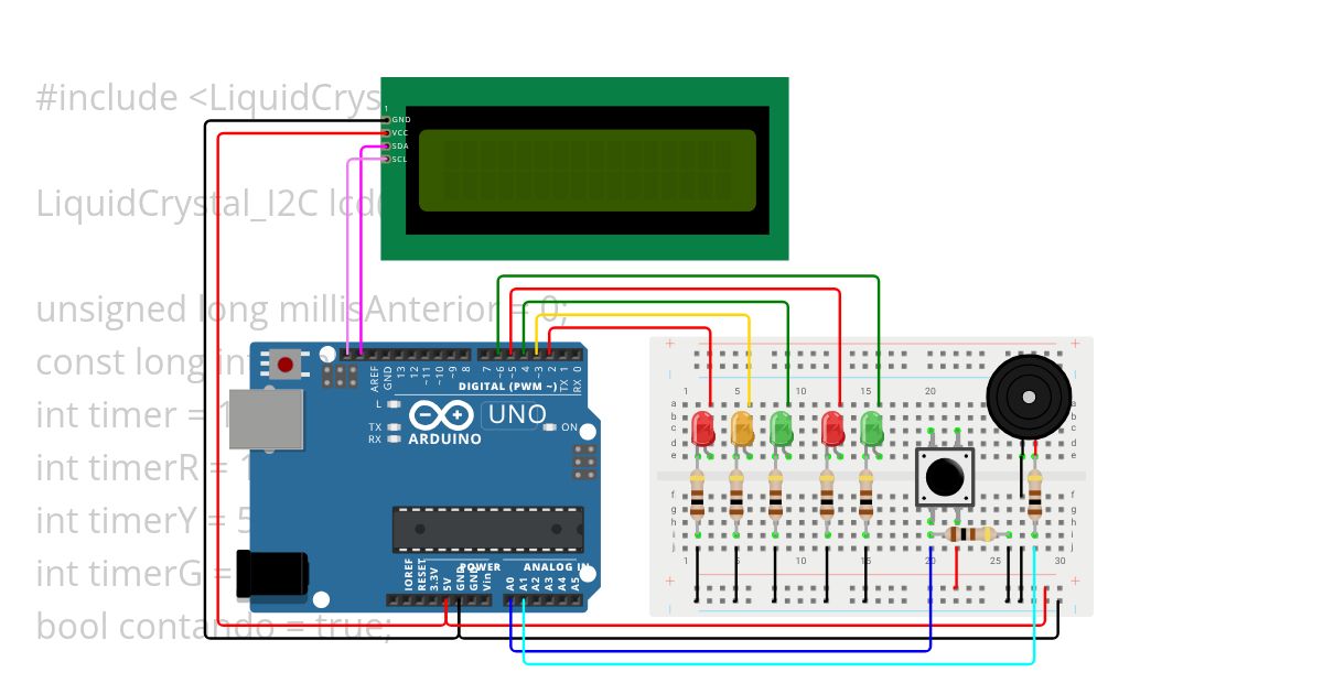 Timer com millis() simulation