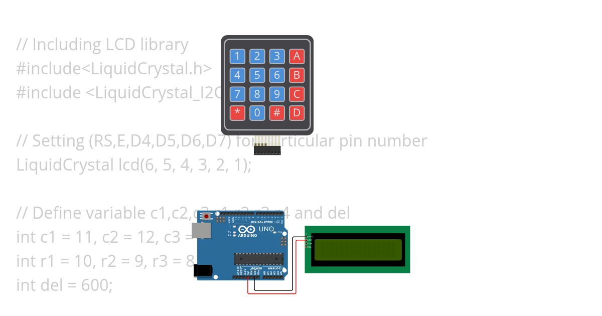 KEYPAD 2 SIN LIBRERÍAS simulation