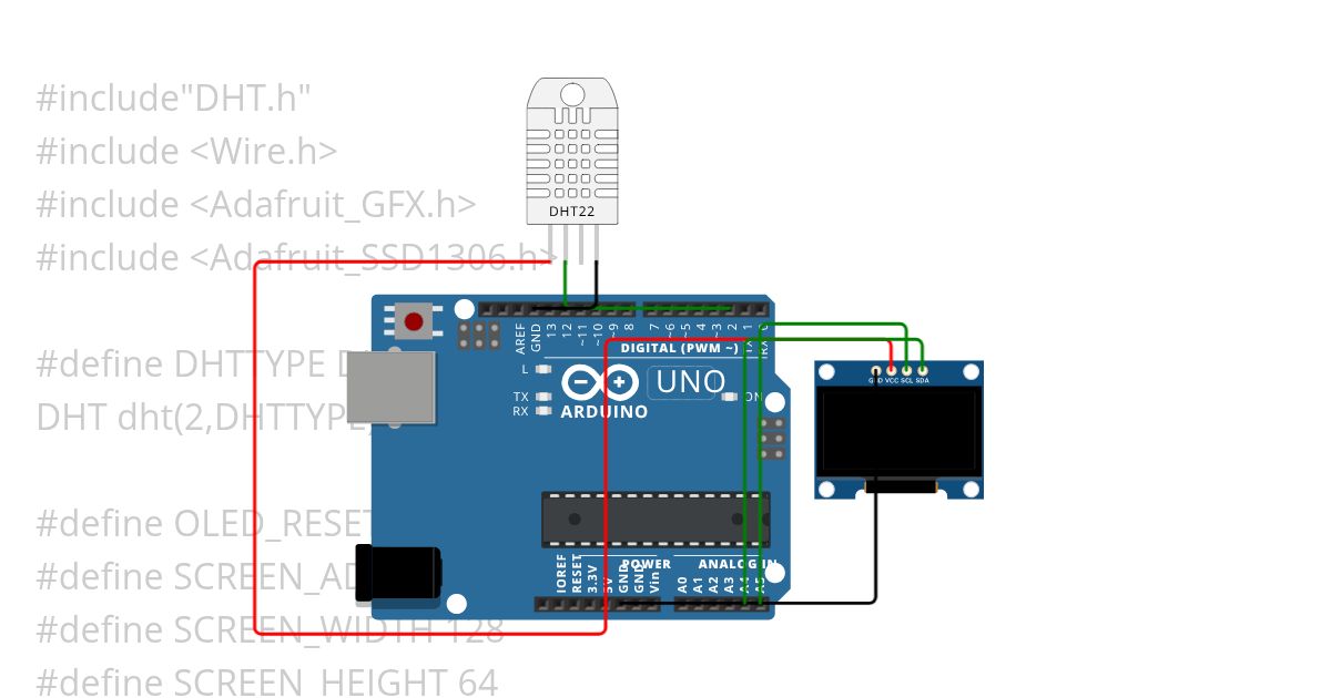 OLED & DHT22 simulation