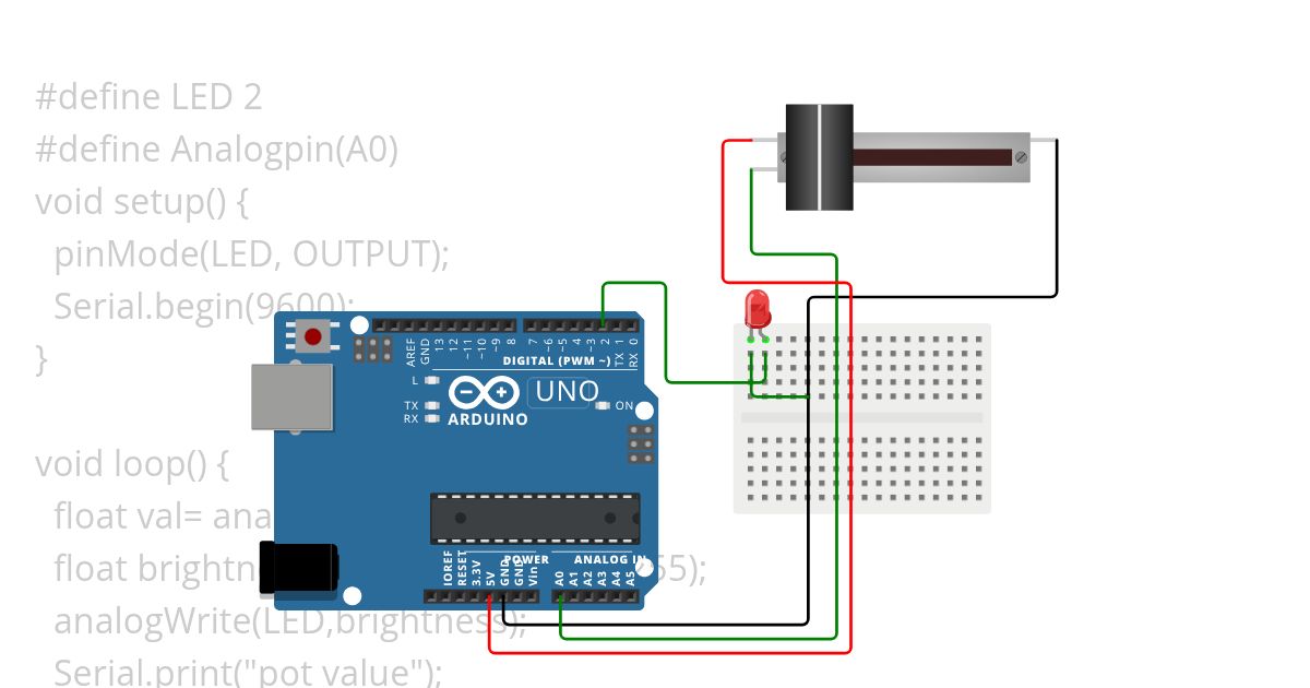 Brightness control Copy simulation