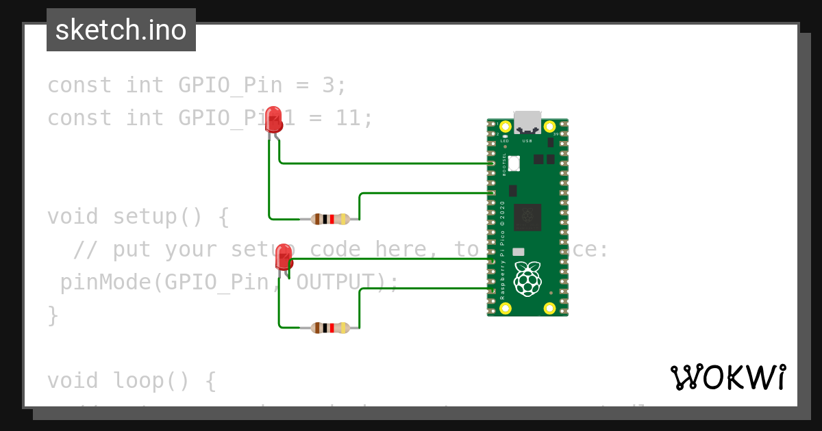 alternate lights - Wokwi ESP32, STM32, Arduino Simulator