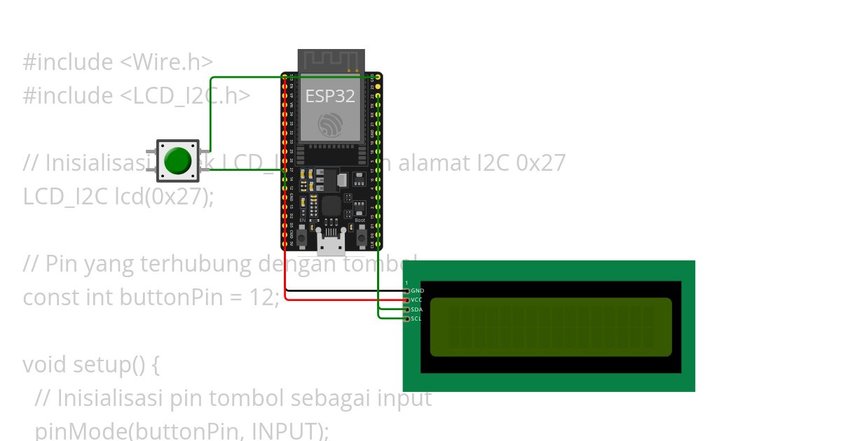 LCD button UAS simulation