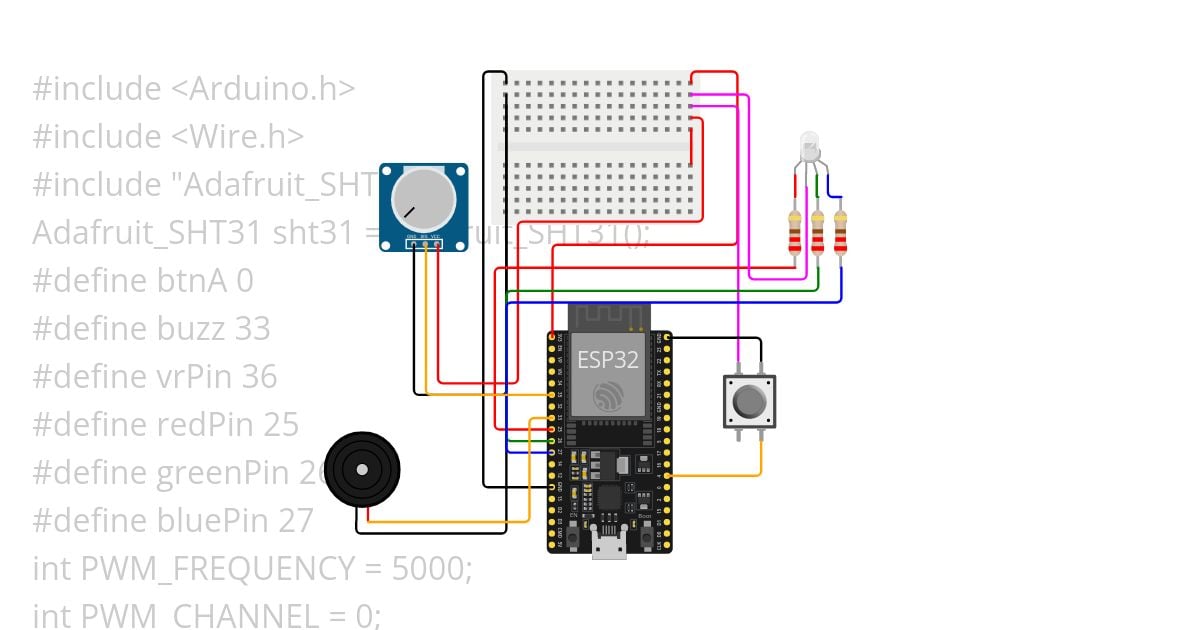 vr buzzer rgb btn simulation