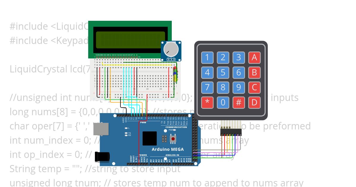 ENEL301 calculator final simulation