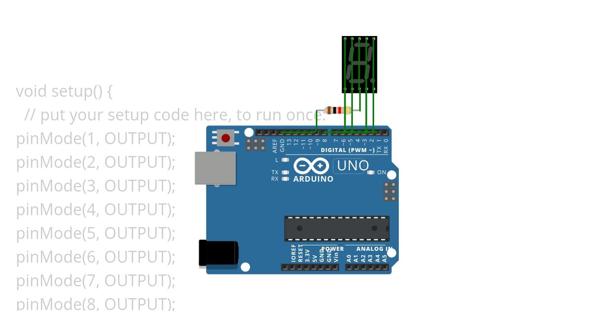 Gsm l3 7 segment with function simulation