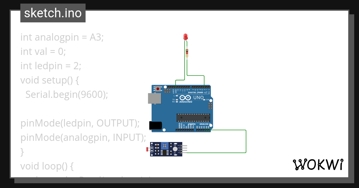 LDR - Wokwi ESP32, STM32, Arduino Simulator