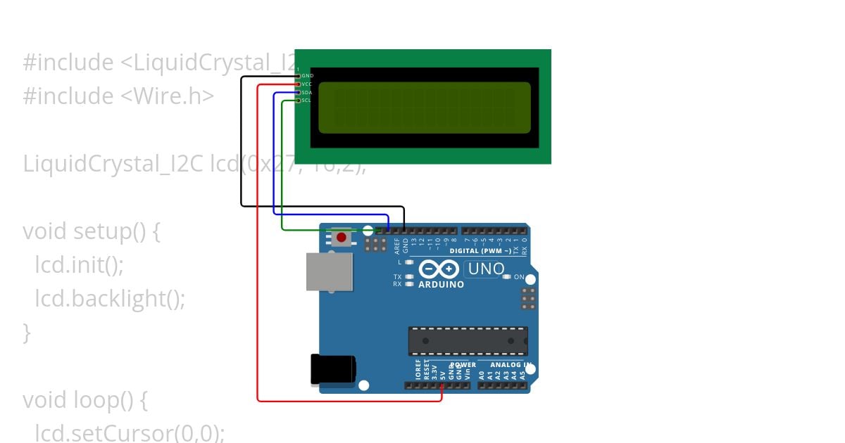 lcd I2C simulation