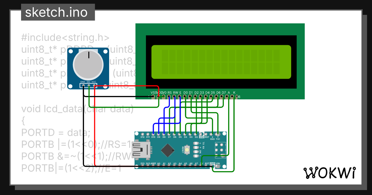 LCD regLevel - Wokwi ESP32, STM32, Arduino Simulator