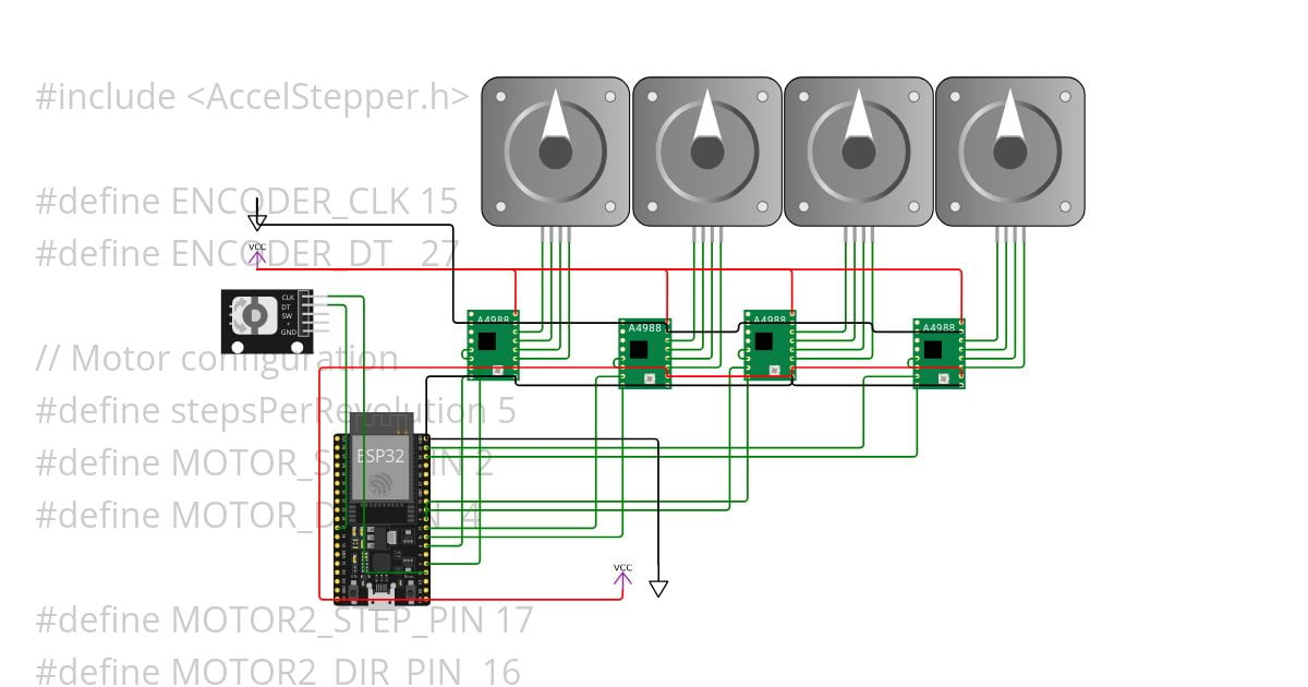 4revolution Stepper motor a4988 with rotary encoder with esp32 Copy (4) cdrobot arms legs simulation