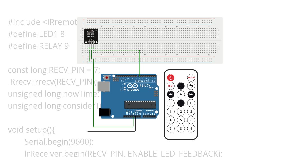 IR Remote Control simulation