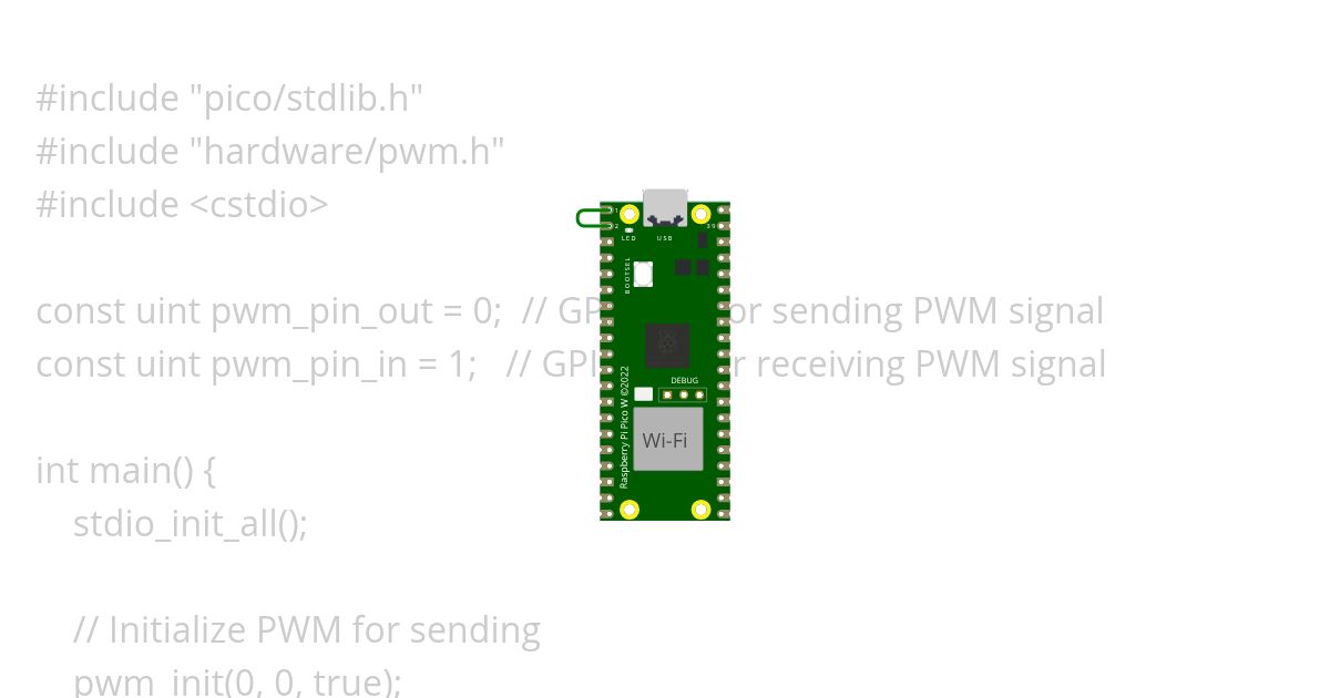C++ Pico BCM PWM simulation