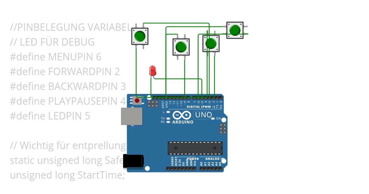 Menüfphrung MP3 Player simulation