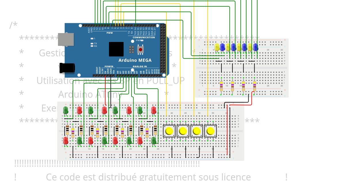 Aiguillages à bobines sans bibliotheque Debounce  simulation