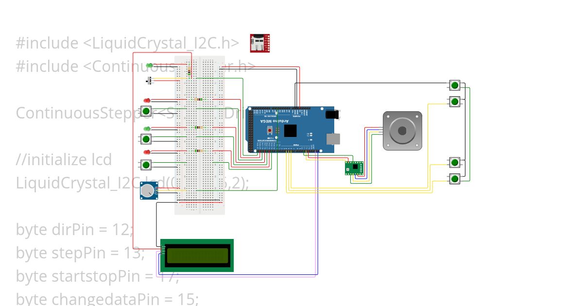 Arduino Control and Data simulation
