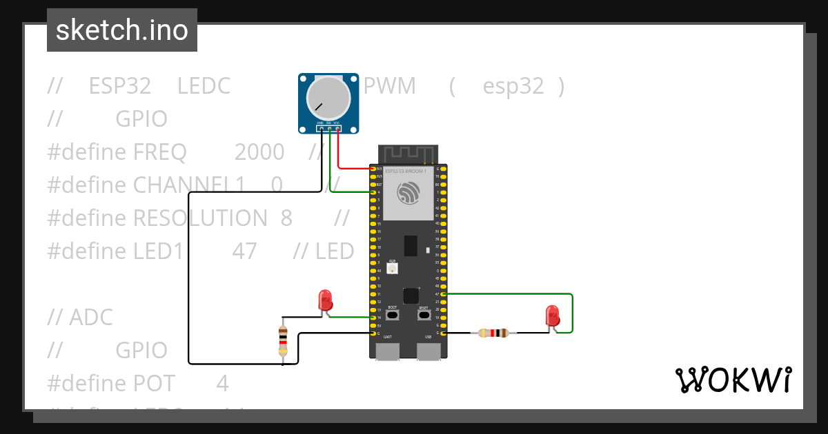 c - Wokwi ESP32, STM32, Arduino Simulator