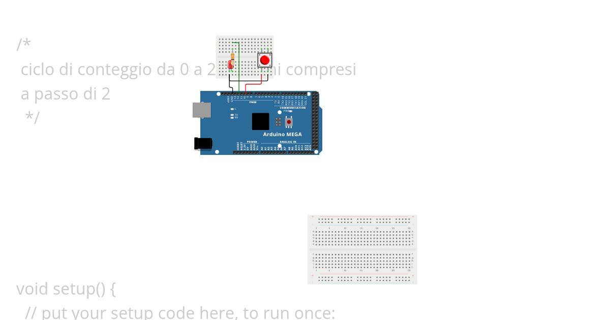 on/off.led(arduino;MEGA) simulation