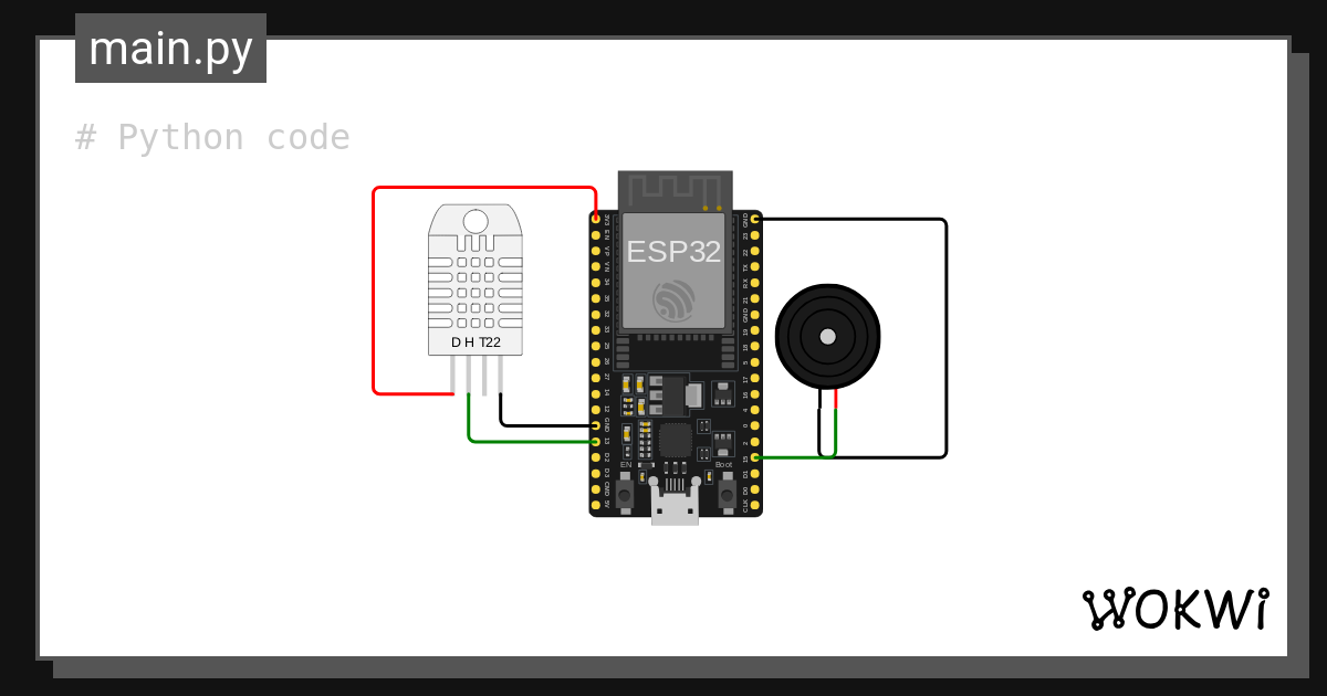 FIRE ALARM PROJECT USING PYHON Copy - Wokwi ESP32, STM32, Arduino Simulator