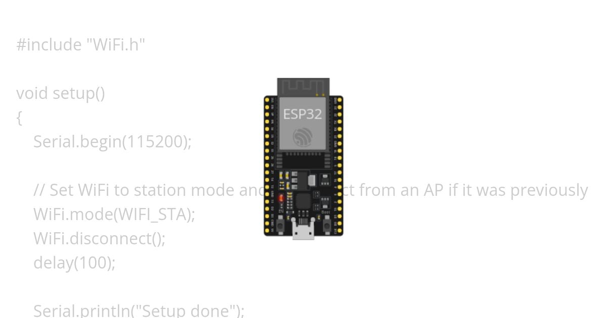 Wifi Scanning display, wifi strength, Network security using ESP32 simulation