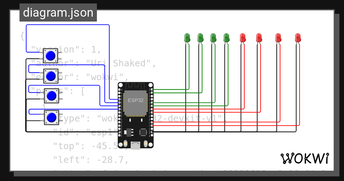 Micropython - Lab 1 Group 8 - Wokwi ESP32, STM32, Arduino Simulator