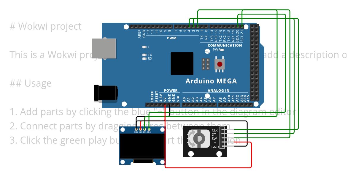 U8G2mENULIB simulation