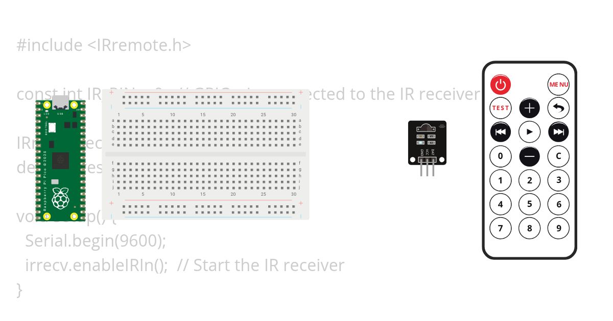 pico IR test  simulation