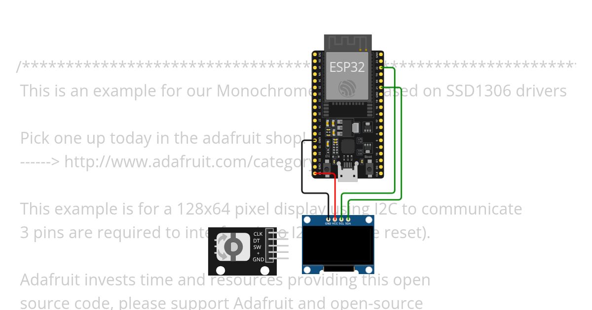 Esp32ssdi2c simulation