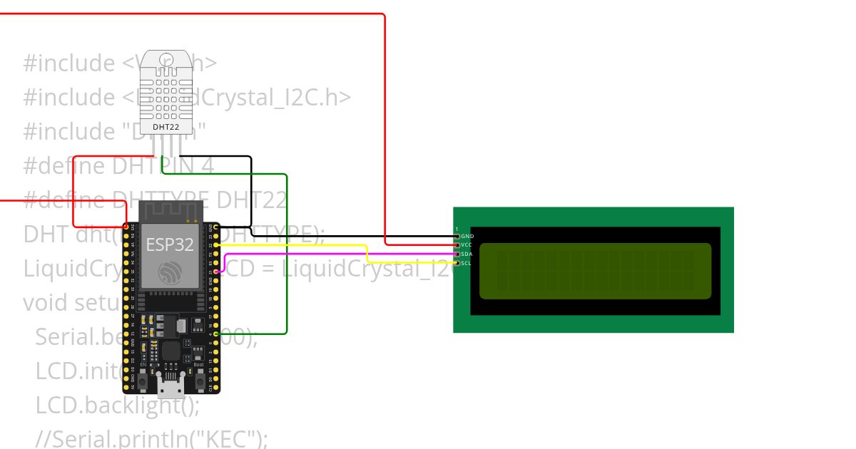 DHT 22 simulation