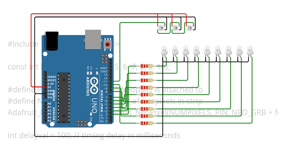 NineLedsThreeNeopixels.ino Copy simulation