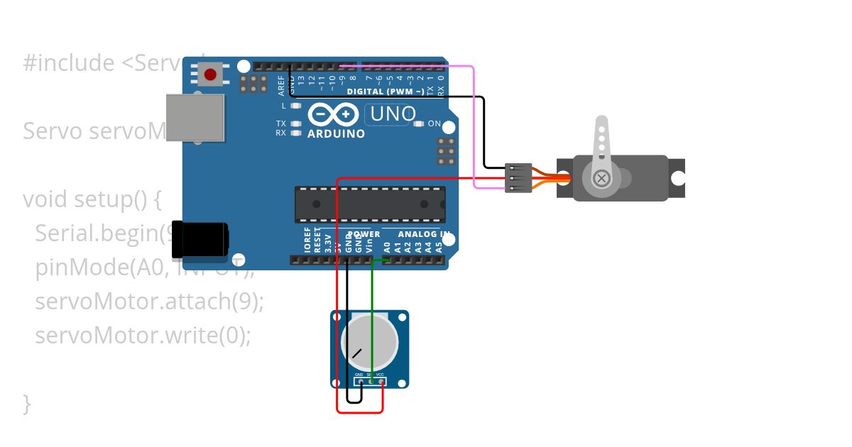 3 servo motor simple simulation