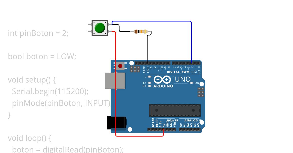 4 consola/boton simulation