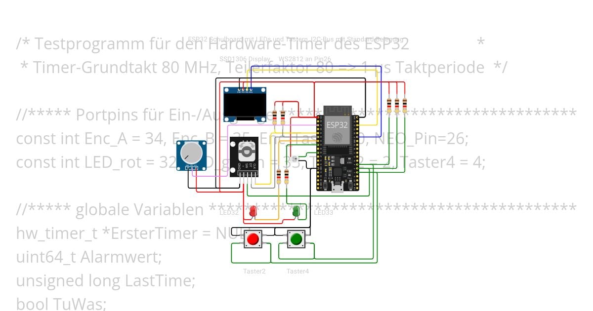 ESP32 HW-Timer simulation