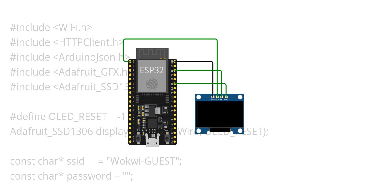 ESP32 OpenWeatherAPI simulation