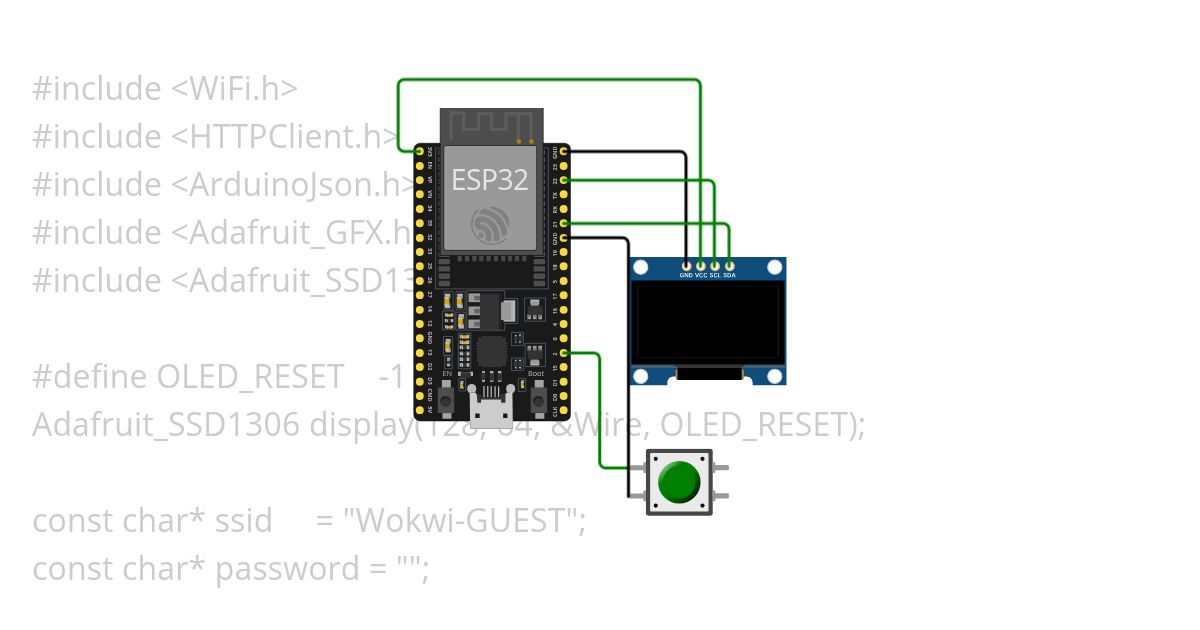 ESP32 OpenWeatherAPI Button simulation