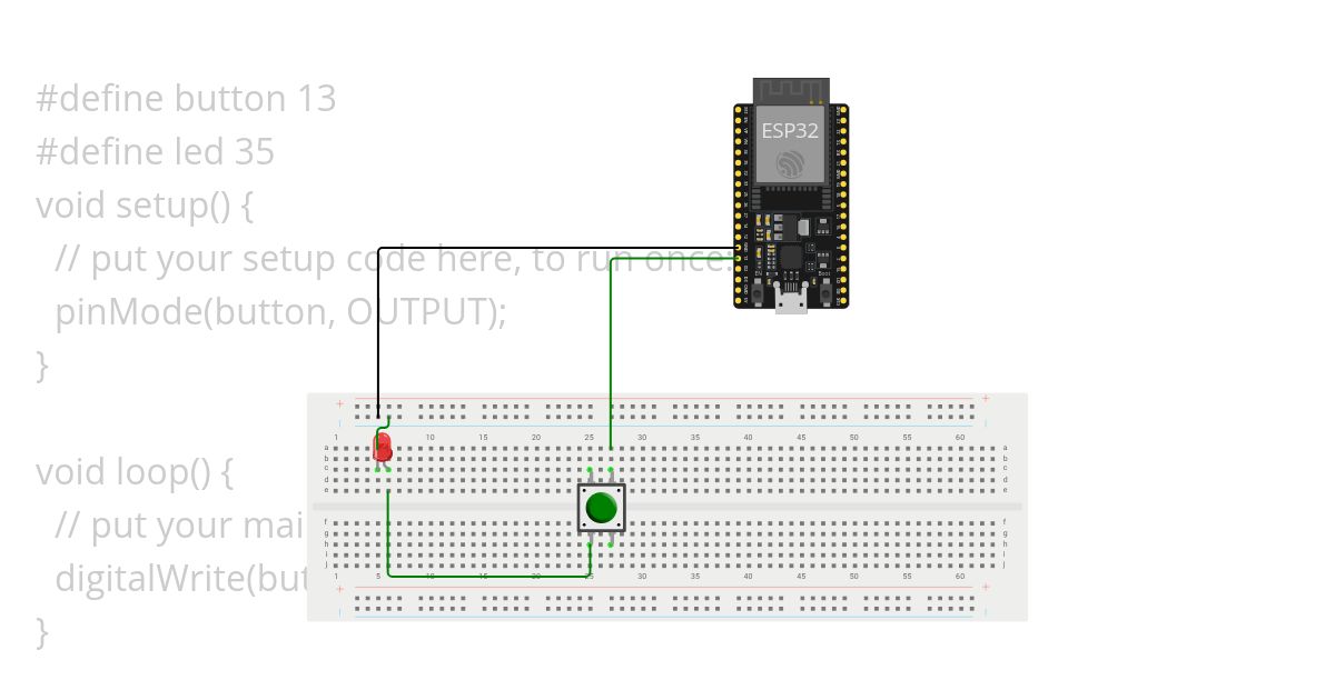 PushButton led simulation