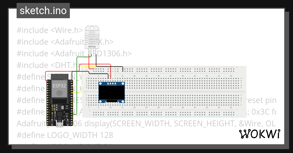 OLED - Wokwi ESP32, STM32, Arduino Simulator