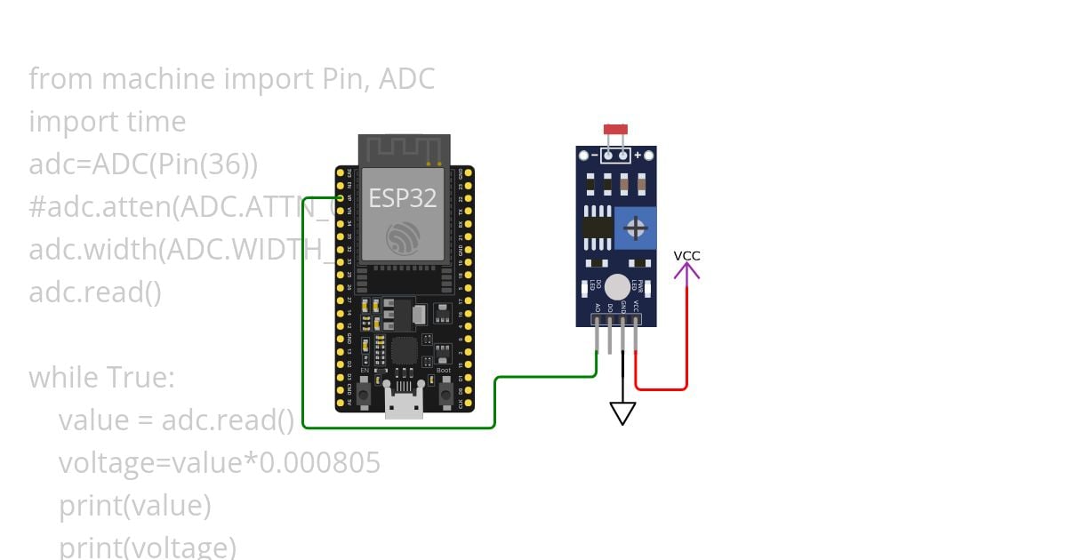 LDR_ADC_ESP32 simulation
