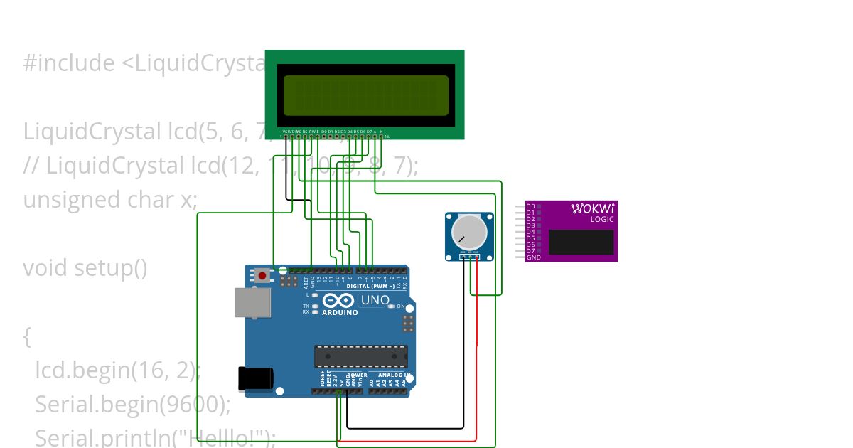 Sample LCD simulation